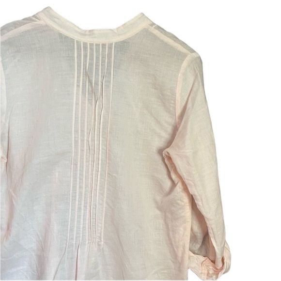 Soft surroundings ramie & cotton blend light pink tunic/ dress - Picture 9 of 11